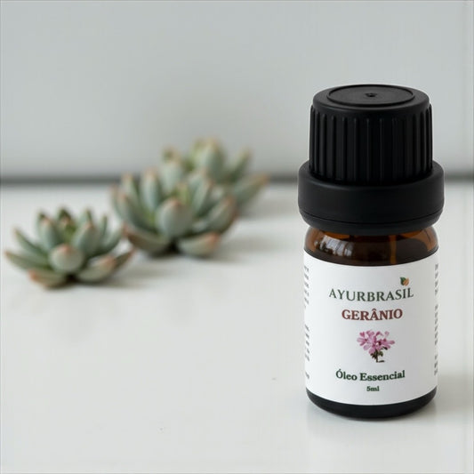 Óleo Essencial de Gerânio 100% Puro - 5 ml
