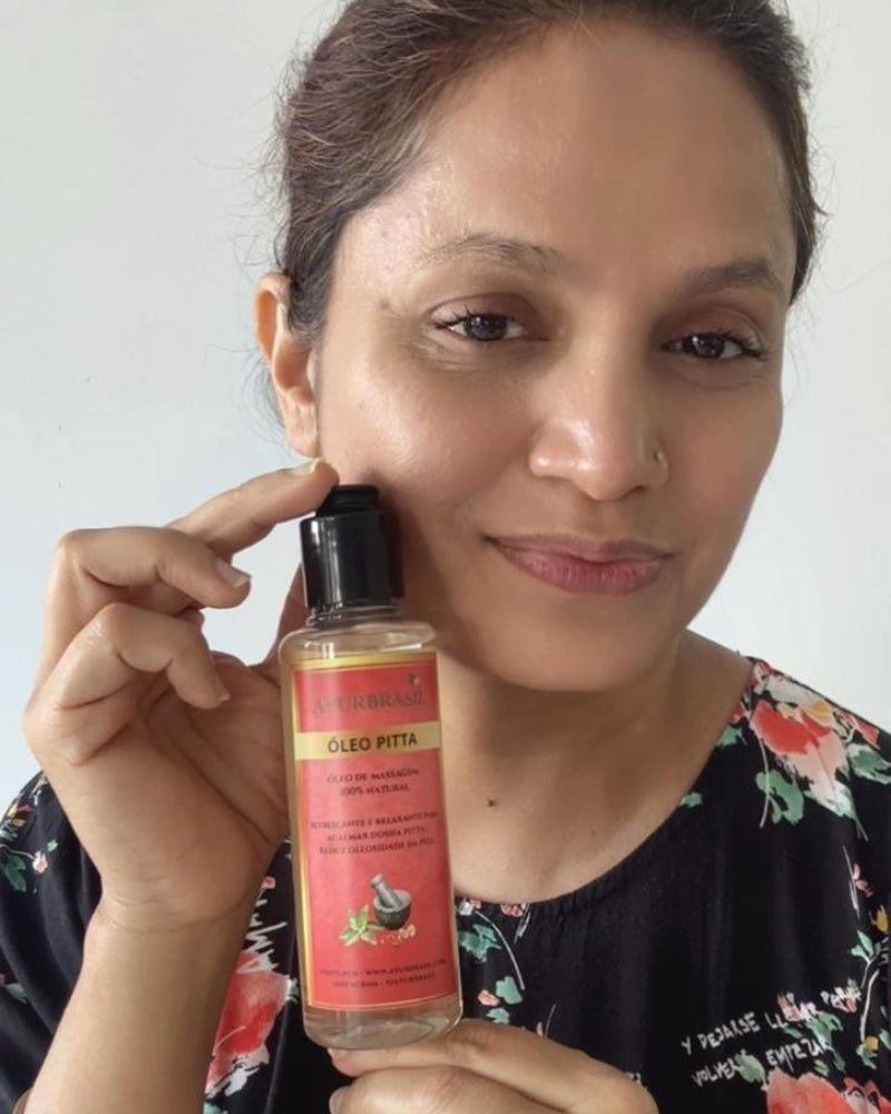 Óleo de Massagem Pitta 140ml – Equilibra o Metabolismo, Acalma a Mente e Suaviza a Pele - Ayur Brasil