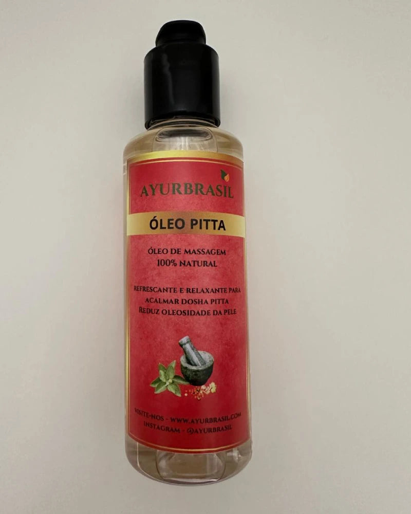 Óleo de Massagem Pitta 140ml – Equilibra o Metabolismo, Acalma a Mente e Suaviza a Pele - Ayur Brasil