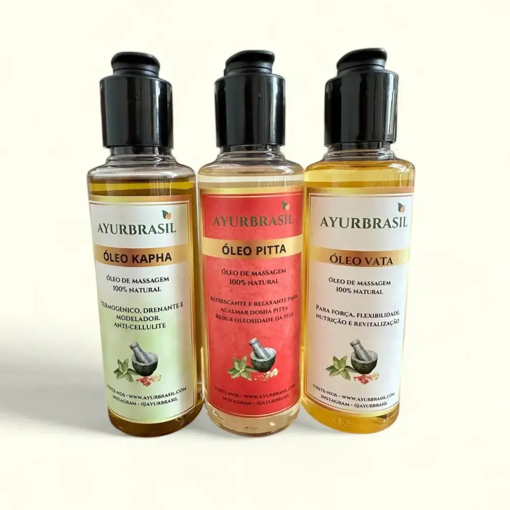 Óleo de Massagem Pitta 140ml – Equilibra o Metabolismo, Acalma a Mente e Suaviza a Pele - Ayur Brasil