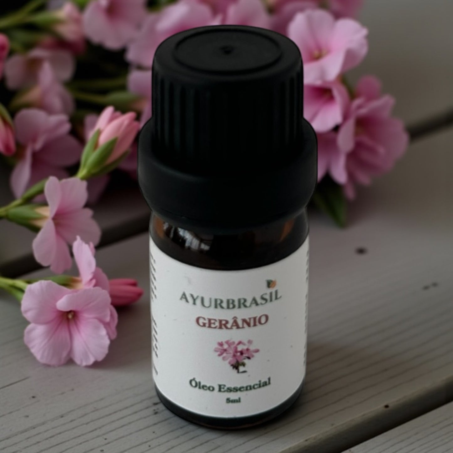 Óleo Essencial de Gerânio 100% Puro - 5 ml