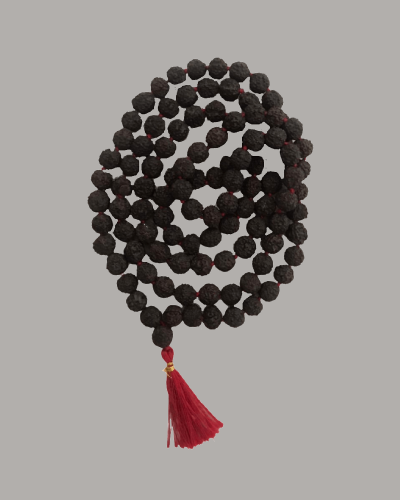 Japamala de Rudraksha Panchamukhi 108 contas - Ayur Brasil
