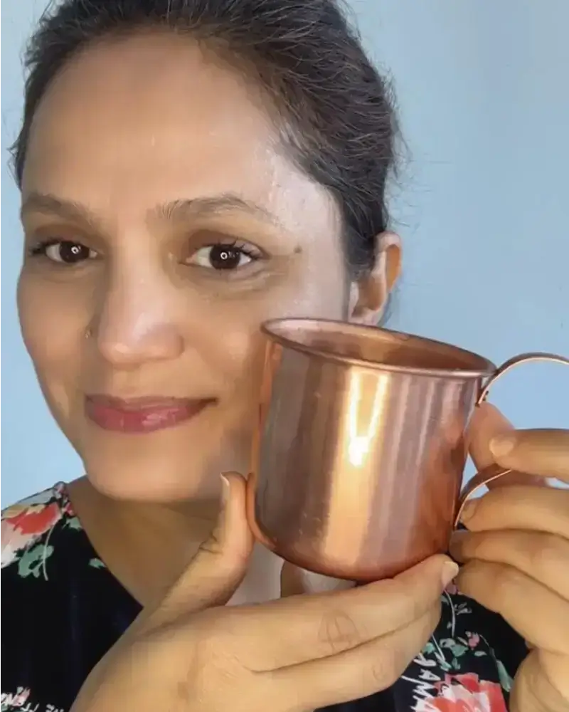 Kit 2 Canecas de Cobre Puro 300ml - Ayur Brasil