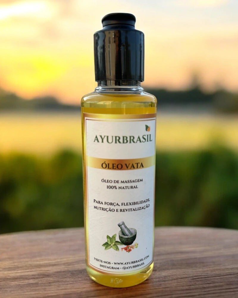 Óleo de Massagem Vata 140ml – Equilíbrio, Relaxamento e Hidratação Profunda - Ayur Brasil