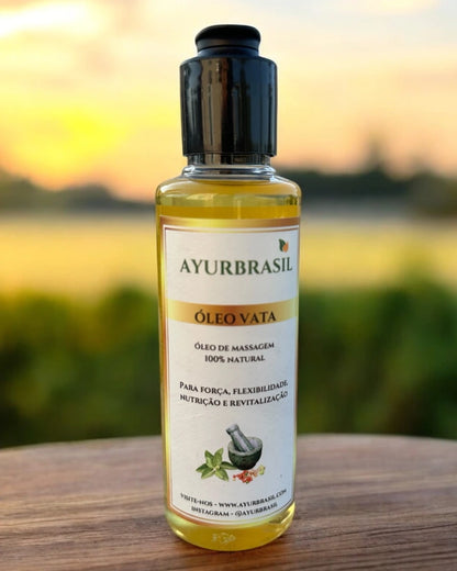 Óleo de Massagem Vata 140ml – Equilíbrio, Relaxamento e Hidratação Profunda - Ayur Brasil