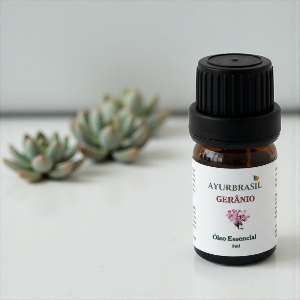 Óleo Essencial de Gerânio 100% Puro - 5 ml