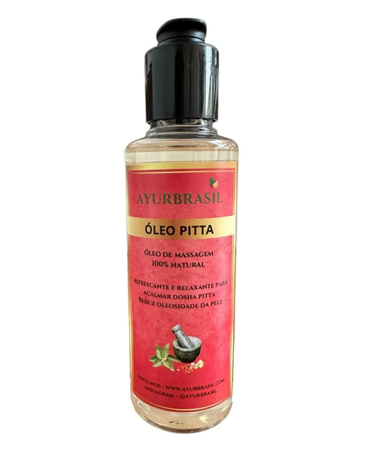 Óleo de Massagem Pitta 140ml – Equilibra o Metabolismo, Acalma a Mente e Suaviza a Pele - Ayur Brasil
