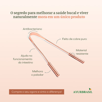 Limpador de Língua de Cobre | AyurBrasil
