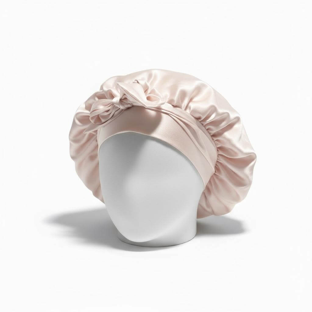 Touca de Seda Premium AyurBrasil – Ritual Noturno para Cabelos Saudáveis