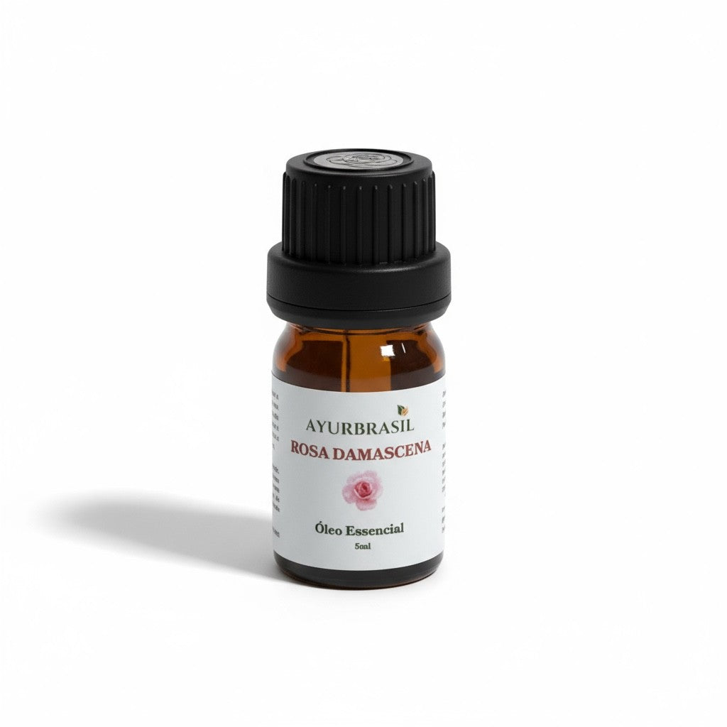 Óleo Essencial de Rosa Damascena 100% Puro –5 ml