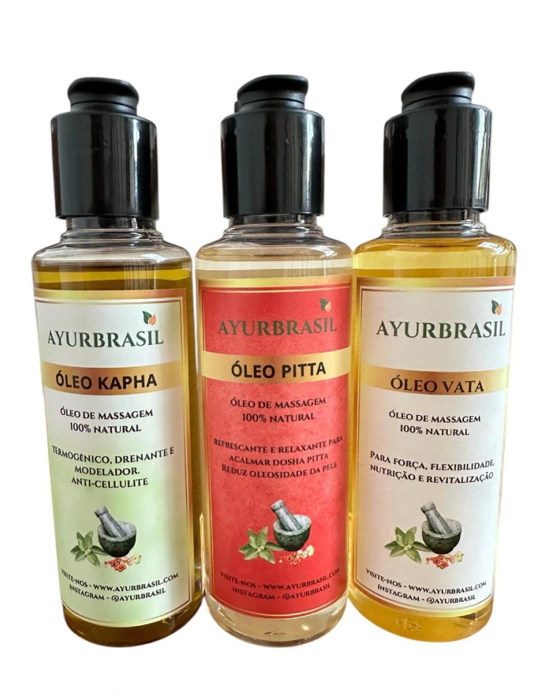 Óleo de Massagem Vata 140ml – Equilíbrio, Relaxamento e Hidratação Profunda - Ayur Brasil