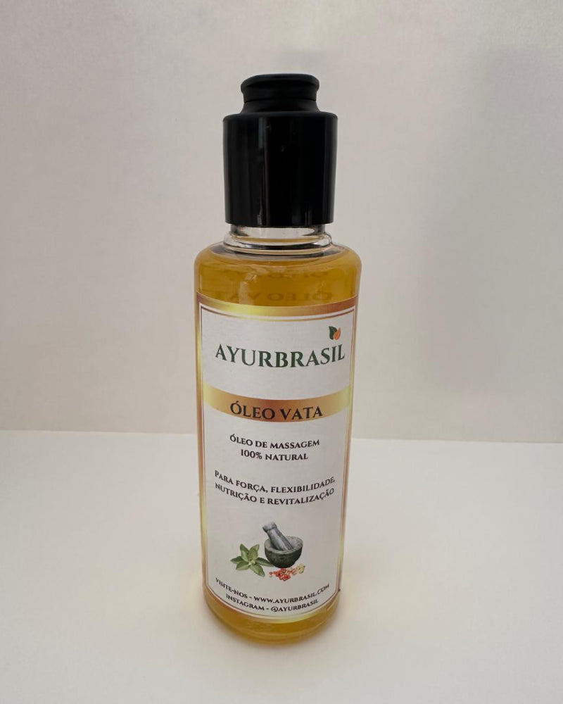 Óleo de Massagem Vata 140ml – Equilíbrio, Relaxamento e Hidratação Profunda - Ayur Brasil