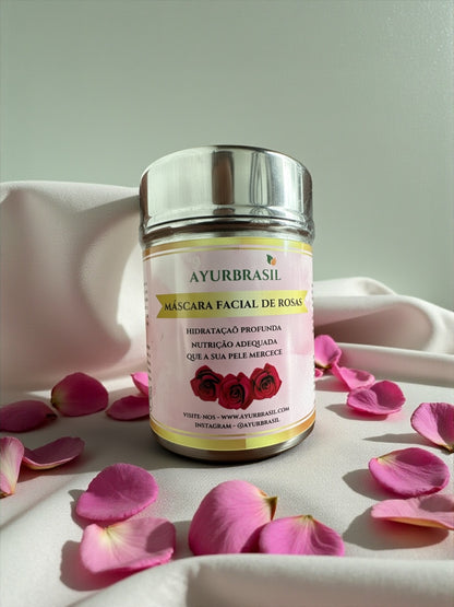 Máscara Facial de Rosas AyurBrasil